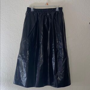 NWT Black Midi Skirt